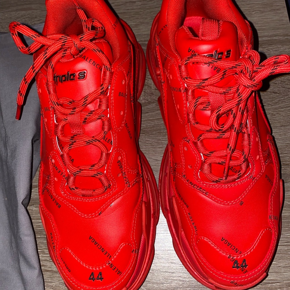 Balenciaga Triple S - monogram print trainers